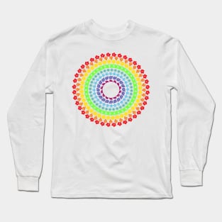 Rainbow Mandala Long Sleeve T-Shirt